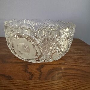 Vintage Rose fruit bowl. She is a heavier shipping label.
